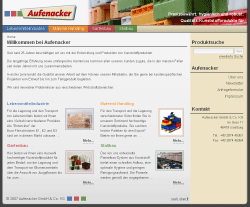 Screenshot der Referenz "Aufenacker GmbH & Co. KG, Isselburg"